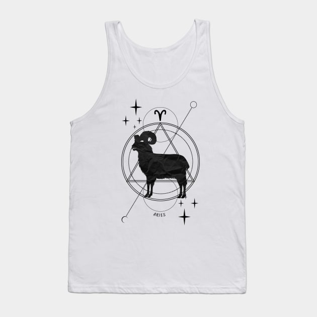 Zodiac, Aries, Astrology, Star sign, Stars Tank Top by Strohalm